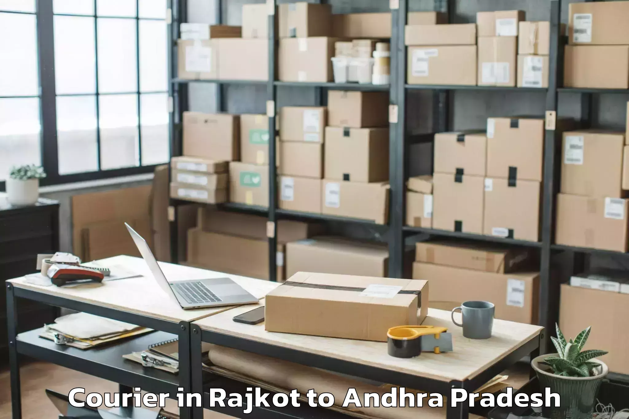 Leading Rajkot to Challapalle Courier Provider